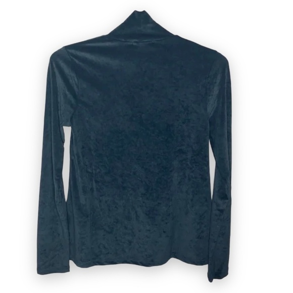 James Perse Ultra Soft Japanese Stretch Velvet Mock Turtleneck Size 0 | XS | NWT - Picture 6 of 12